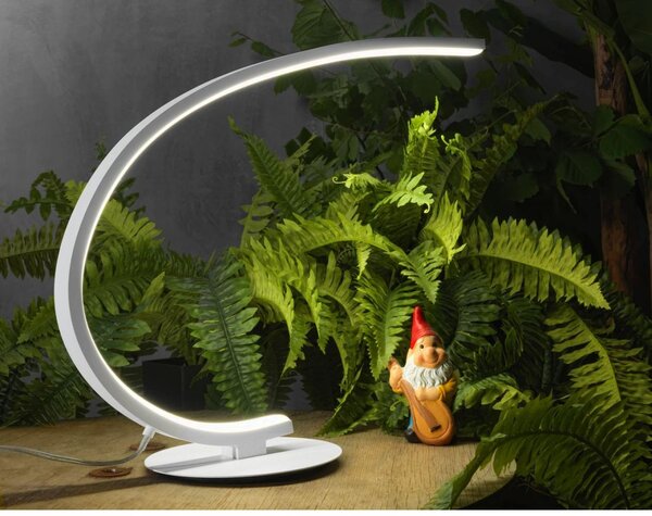 IOLE L LAMPADA DA TAVOLO MODERNA IN ALLUMINIO LED 12W LUCE 3000K DIMMERABILE 3 COLORI