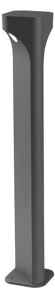 PALO DA ESTERNO MODERNO H80 ANTRACITE IP65 LED 11W LUCE 4000K DOPPIA ILLUMINAZIONE