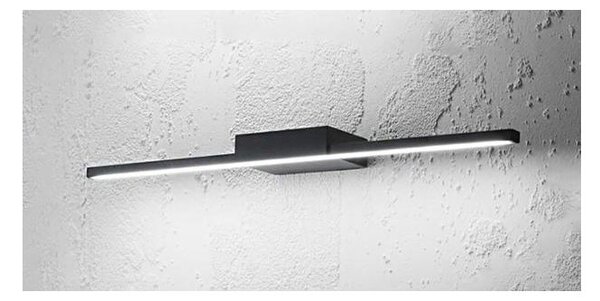 ONE APPLIQUE PER SPECCHIO DA BAGNO MODERNA IP44 LED 16W BIANCO O NERO LUCE 3000K