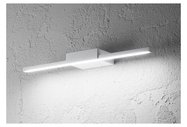 ONE APPLIQUE PER SPECCHIO DA BAGNO MODERNA IP44 LED 12W BIANCO O NERO LUCE 3000K