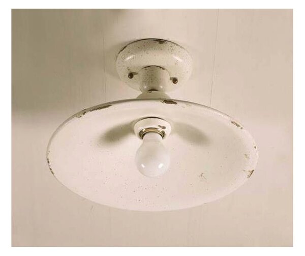 PLAFONIERA D32 IN TERRACOTTA DECORATA A MANO PRODOTTA IN ITALIA DALLA IMAS