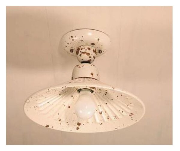 PLAFONIERA PIATTO D32 IN TERRACOTTA DECORATA A MANO PRODOTTA IN ITALIA DALLA IMAS
