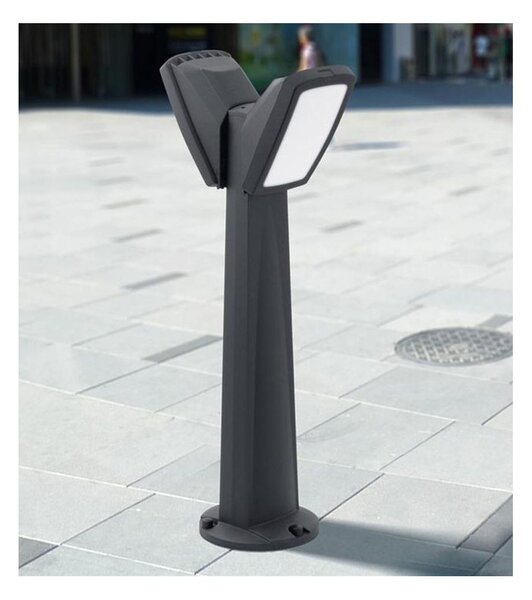 PINELA PALO IN RESINA A 2 LUCI DA ESTERNI IP66 IN 3 COLORI ALTEZZA CM 94 MADE IN ITALY FUMAGALLI