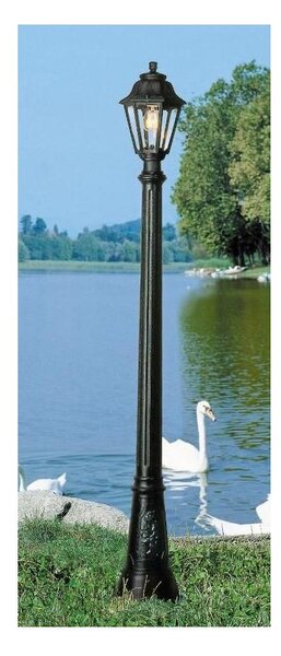 ARTU-ANNA LAMPIONE IN RESINA NERA CON LANTERNA ALTEZZA 182 CM IP55 ECONOMICO FUMAGALLI MADE IN ITALY