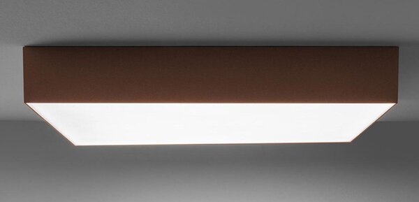 BOX PLAFONIERA QUADRATA CM 50X50 LED 80W LUCE 3000K-4000K IN METALLO 20 COLORI MODERNA
