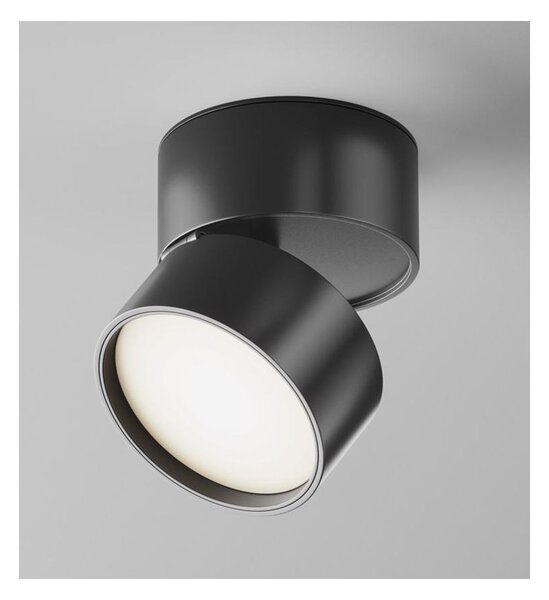 ONDA PLAFONIERA SPOT ORIENTABILE LED INTEGRATO LUCE 3000K-4000K BIANCA O NERA MODERNA