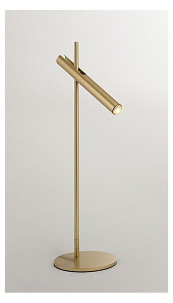 SNIPER LAMPADA DA TAVOLO CON TESTA ORIENTABILE IN ALLUMINIO FINITURA ORO LED 6W LUCE 3000K TOUCH DIMMER