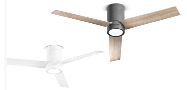ANTARES VENTILATORE 3 PALE D132 CM LED 18W LUCE CCT 3000K-4000K-6000K DIMMERABILE 2 COLORI TELECOMANDO INCLUSO