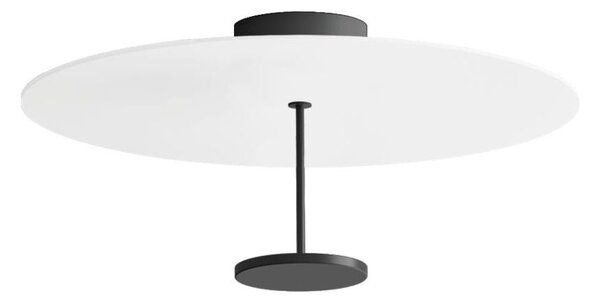 STILO PLAFONIERA BIANCA D54 CM CON DIFFUSORE IN 5 COLORI LED 24W LUCE 2700K E 3000K DESIGN MODERNO