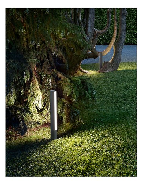 POLE PALO DA GIARDINO H80 CM IP65 LED 11W LUCE 3000K ALLUMINIO FINITURA ANTRACITE DESIGN MODERNO