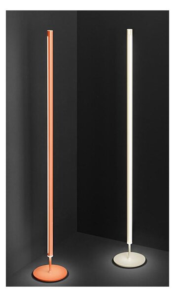 RAY PIANTANA ARANCIONE O BIANCA LED 25W LUCE 3000K TOUCH DIMMER H160 CM DESIGN MODERNO
