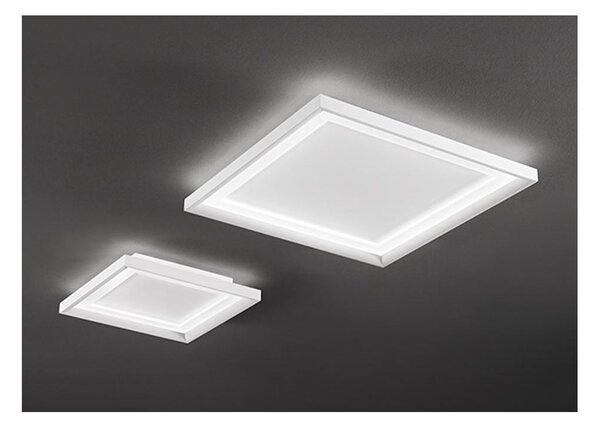 PANEL PLAFONIERA APPLIQUE QUADRATA BIANCA 2 MISURE LED INTEGRATO LUCE 3000K DESIGN MODERNO