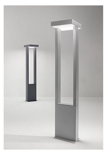 KAPP PALETTO H65 CM DA GIARDINO IP65 LED 14W LUCE 3000K ANTRACITE O GRIGIO CEMENTO DESIGN MODERNO