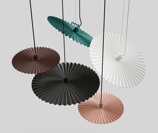 DOGE LAMPADARIO A SOSPENSIONE 2 MISURE IN 5 COLORI DESIGN MODERNO CON LAMPADINA ATTACCO E27 LINEA LIGHT