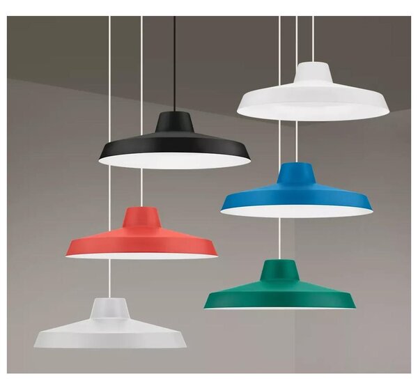 MIGUEL LAMPADARIO A SOSPENSIONE D40 CM IN 6 COLORI LED 10W LUCE 2700K-3000K STILE VINTAGE DELLA LINEA LIGHT