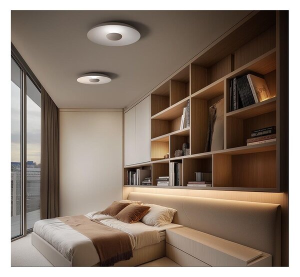 BASIN PLAFONIERA D48 CM ALLUMINIO 5 COLORI LED 35W LUCE 2700K-3000K DESIGN MODERNO LINEA LIGHT