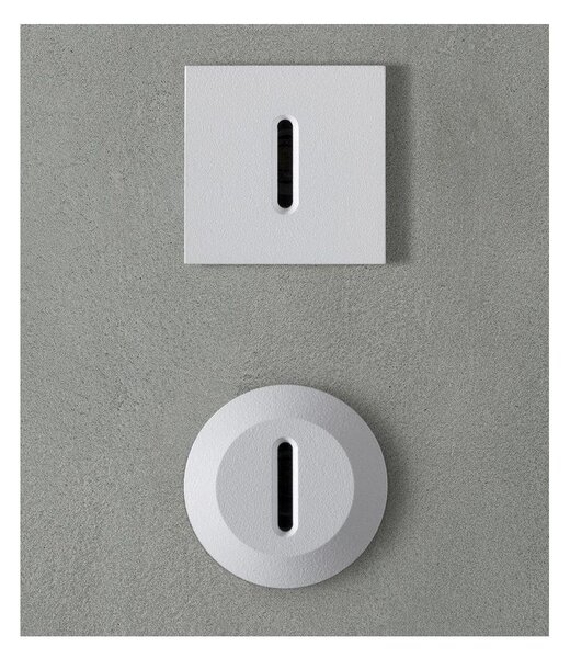 PETIT SEGNAPASSO ROTONDO O QUADRATO IP44 LED 1W LUCE 3000K BIANCO MODERNO MADE IN ITALY