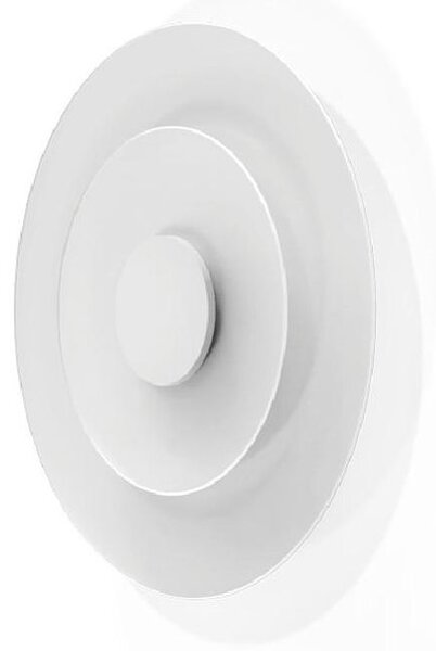 JOINT APPLIQUE ROTONDA D55 CM METALLO BIANCO LED 19W LUCE 2700K E 3000K MADE IN ITALY MODERNA LINEA LIGHT