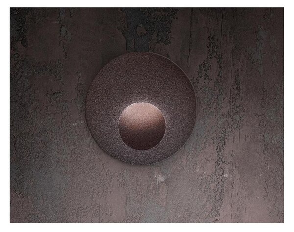 QUARA SEGNAPASSO ROTONDO DA ESTERNO IP65 ALLUMINIO 2 COLORI LED 2,7W LUCE 2700K-3000K MADE IN ITALY