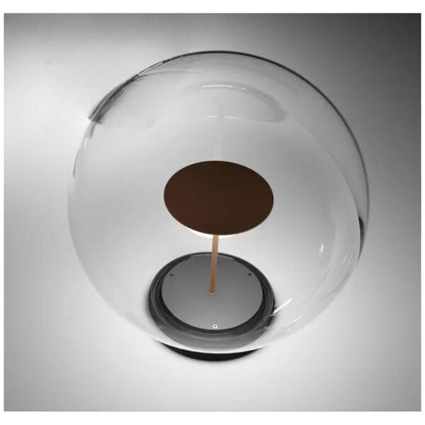 ROLLING SKY LAMPADA DA GIARDINO CON SFERA D40 CM IP65 LED 17W LUCE 2700K-3000K NERA O MARRONE MADE IN ITALY