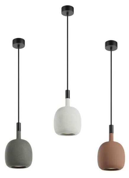 POTTER SOSPENSIONE SINGOLA IN CEMENTO D15,8 CM 3 COLORI IP65 DA ESTERNO LAMPADINA ATTACCO GU10