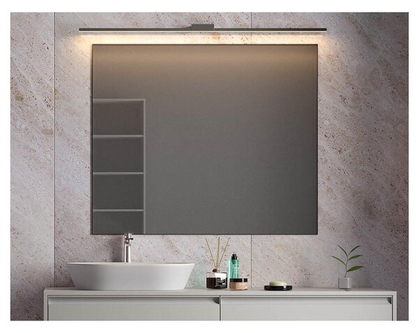 ASTON LAMPADA DA SPECCHIO CM 120-CM90-CM60 LED IP44 LUCE CCT 3000K-4000K ALLUMINIO 3 COLORI MODERNA