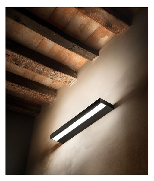 REGOLO APPLIQUE LED 51W BIEMISSIONE LUCE 2700K-3000K BIANCO,NERO E GRIGIO DELLA LINEA LIGHT