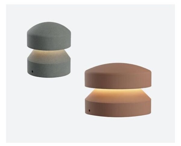 CLIFF PALETTO SEGNAPASSO LED DA ESTERNO IN CEMENTO 3 COLORI IP65 LUCE 2700K-3000K 2 MISURE CON PICCHETTO