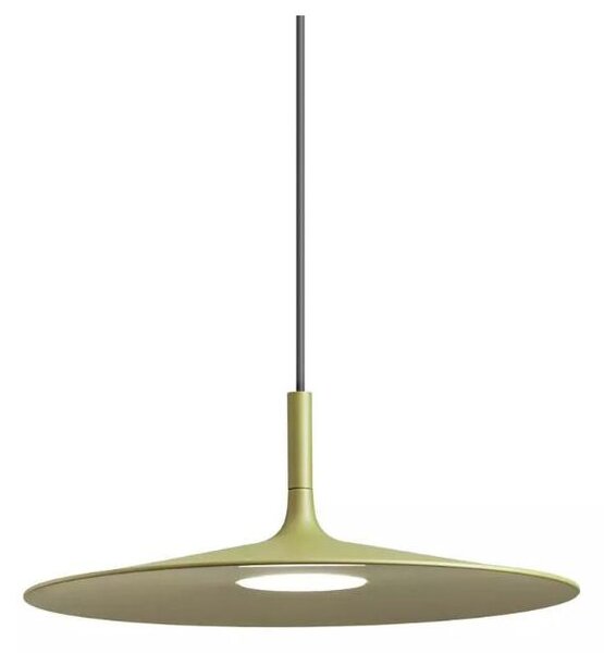 KAI SOSPENSIONE SINGOLA A LED CON PIATTO IN 2 MISURE LUCE 3000K METALLO 5 COLORI MODERNA