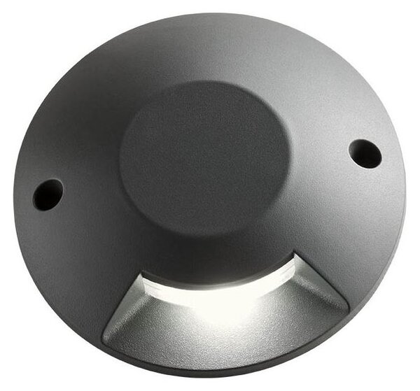 XPUCK 1L SEGNAPASSO DA INCASSO ROTONDO IP67 LED 6W LUCE 3000K-4000K ALLUMINIO FINITURA ANTRACITE
