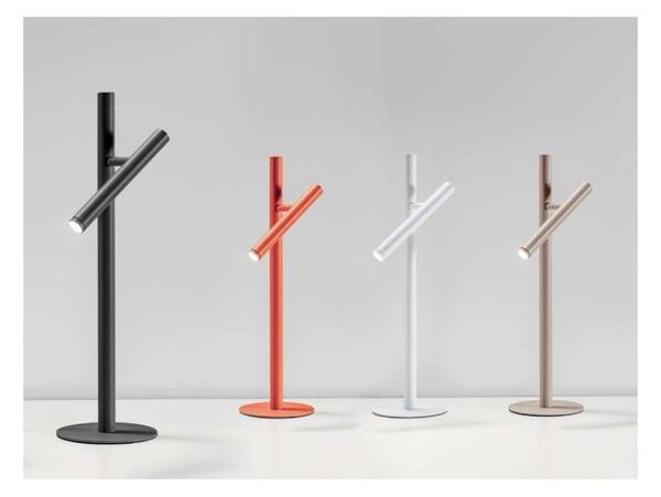 GLS LUMETTO CON SPOT ORIENTABILE LED 5,4W LUCE 3000K DIMMERABILE H50 CM IN 4 COLORI DESIGN MODERNO