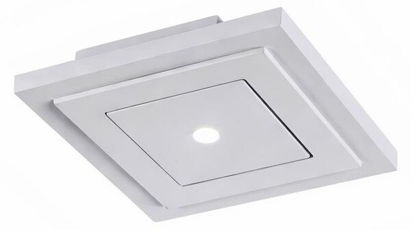 FARETTO DA INCASSO QUADRATO IN GESSO BIANCO LED 11W LUCE 3000K DESIGN MODERNO