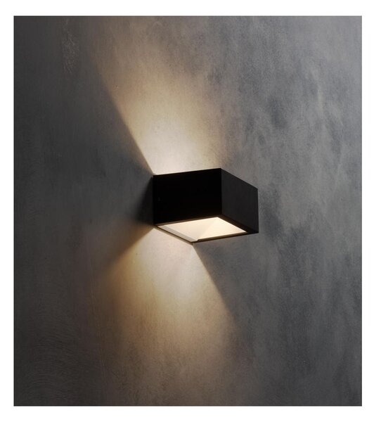 APPLIQUE DA ESTERNI IP54 BIEMISSIONE DI LUCE LED 9W LUCE CCT 3000K,4000K,6500K ALLUMINIO ANTRACITE O MARRONE