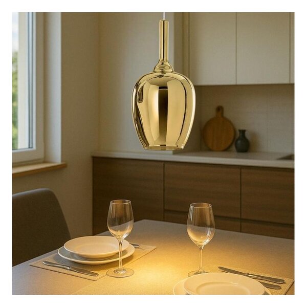 OFELIA S10 SOSPENSIONE SINGOLA IN VETRO DISPONIBILE IN 8 COLORI LAMPADINA ATTACCO E27 MODERNA