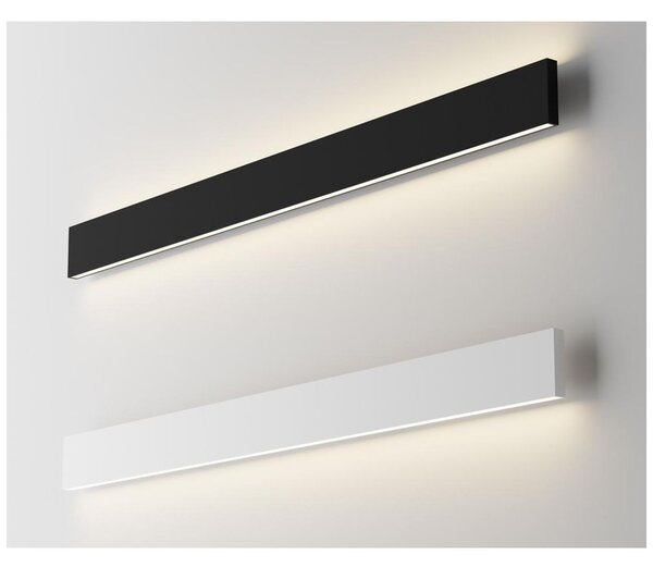 APPLIQUE LINEARE CM 120 MONO-EMISSIONE BIANCA O NERA DIMMERABILE LED 29W LUCE 3000K O 4000K