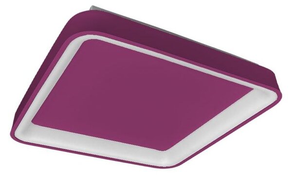 BOARD PLAFONIERA CM 35X35 LED 40W LUCE CCT 3000K-4000K IN METALLO 21 COLORI QUADRATA MODERNA
