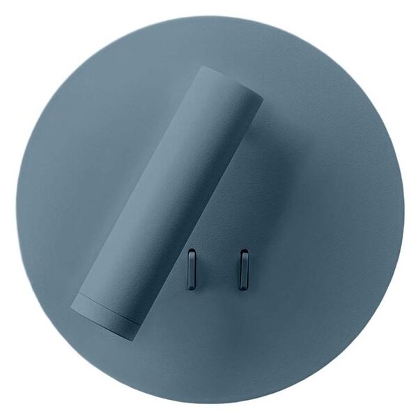 NIGHTLY APPLIQUE ROTONDA CON LUCE ORIENTABILE LED 9W LUCE 3000K DOPPIA ILLUMINAZIONE IN METALLO 16 COLORI