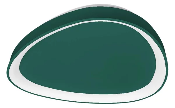 TRIS PLAFONIERA OVALE L65 CM CON LED INTEGRATO 48W LUCE CCT 3000K-4000K IN METALLO 21 FINITURE COLORE