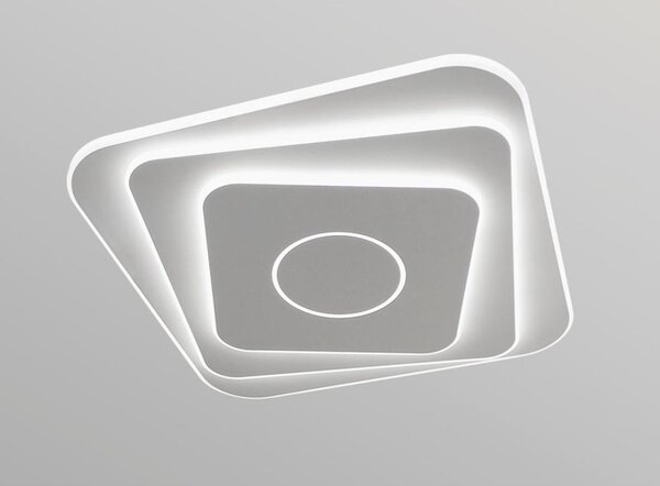 SQUARE PLAFONIERA SMART QUADRATA LED 42W LUCE DIMMERABILE CON TELECOMANDO INCLUSO ULTRA MODERNA