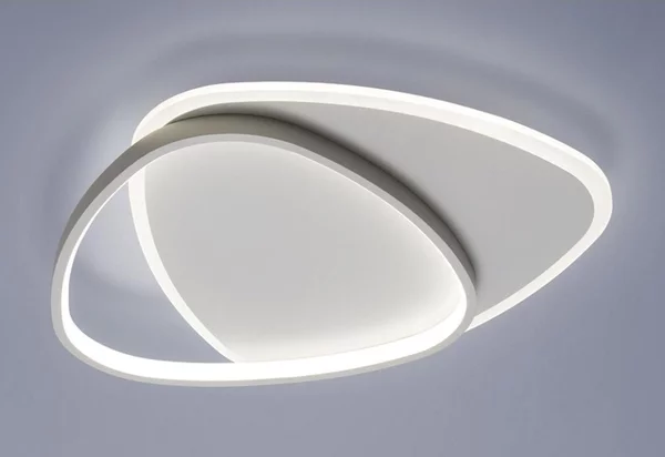 CIOP PLAFONIERA STRAVAGANTE LED 36W LUCE CCT 3000K-4000K IN METALLO BIANCO DESIGN MODERNO