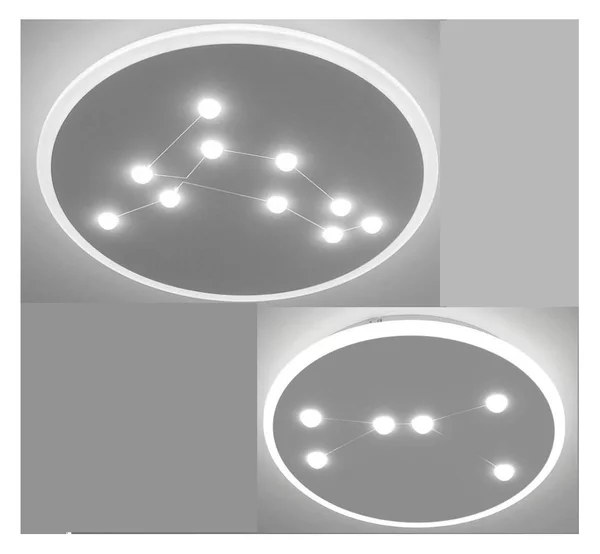 STAR PLAFONIERA APPLIQUE LED INTEGRATO LUCE CCT 3000K-4000K IN METALLO BIANCO MODERNA IN 2 MISURE