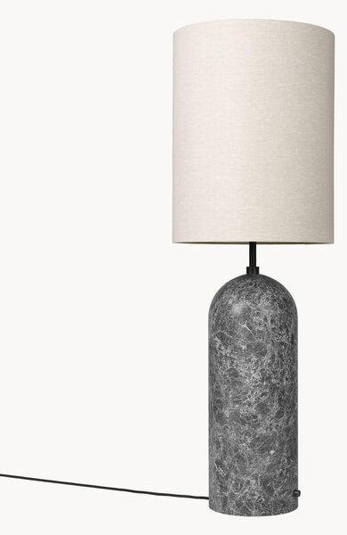 Lampada da terra con luce regolabile e base in marmo Gravity, alt. 130 cm
