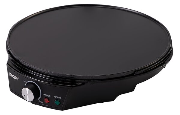 Crepiera Elettrica Antiaderente 1200W Kooper Goody Nera