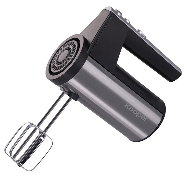 Sbattitore Elettrico Doppie Fruste 5 Velocità 300W Kooper Antonino Nero e Acciaio