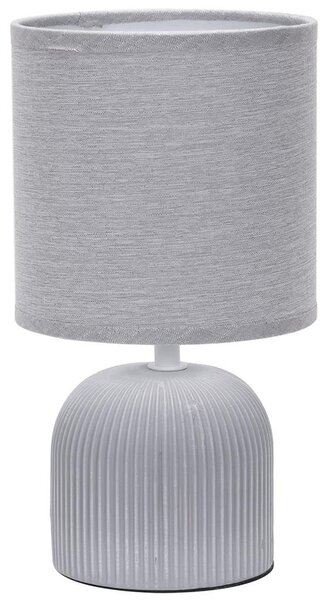 ONLI - Lampada da tavolo SHELLY 1xE27/22W/230V grigio 28 cm