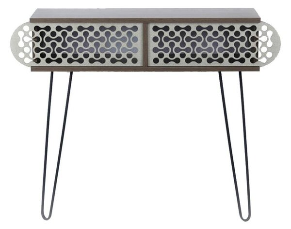 Consolle 106x30x85h cm Ilia noce