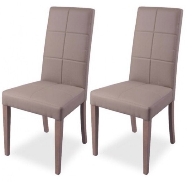 Set 2 Sedie 47x47x101 cm Giada standard tortora