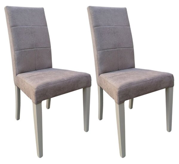 Set 2 Sedie 47x47x101 cm Giada Enjoy 03 tessuto nocciola