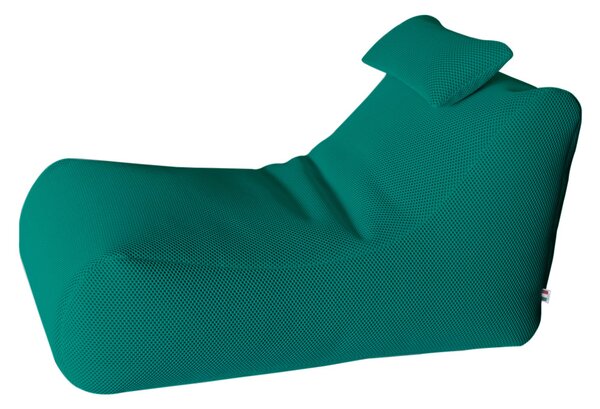 Lettino Chaise Lounge 120x70x65 cm con Cuscino in Poliestere Armonia Turchese