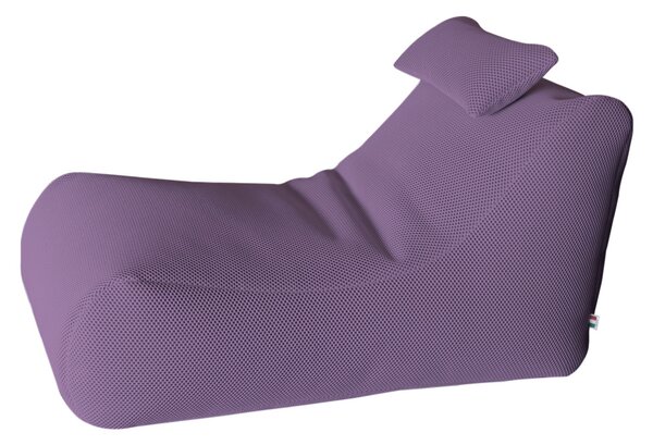 Lettino Chaise Lounge 120x70x65 cm con Cuscino in Poliestere Armonia Lavanda